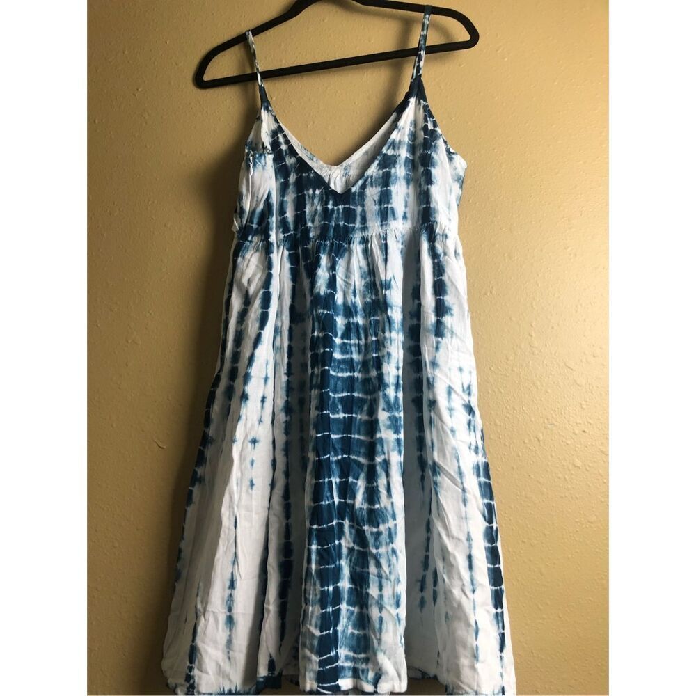 NWT Attic Salt Medium Tie Dye Spaghetti Strap Dress Boho - Picture 7 of 12